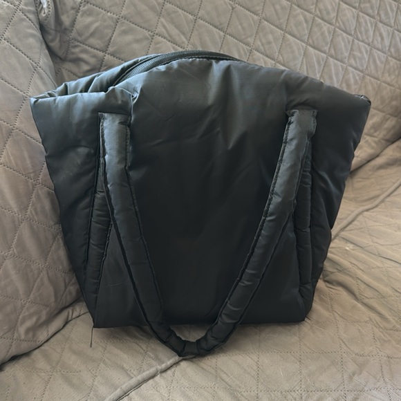 Black Baggu Black Mini Puffy Tote - Picture 2 of 3